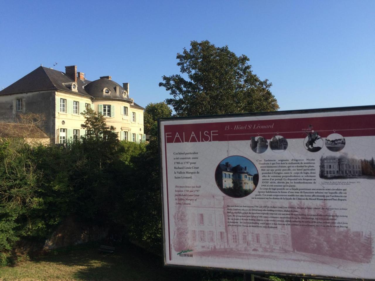 Castel Saint-Leonard Acomodação com café da manhã Falaise  Exterior foto